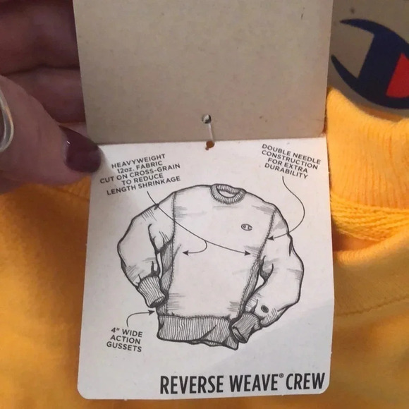 Champion Reverse Weave Sweatshirt Gold S - Picture 6 of 7